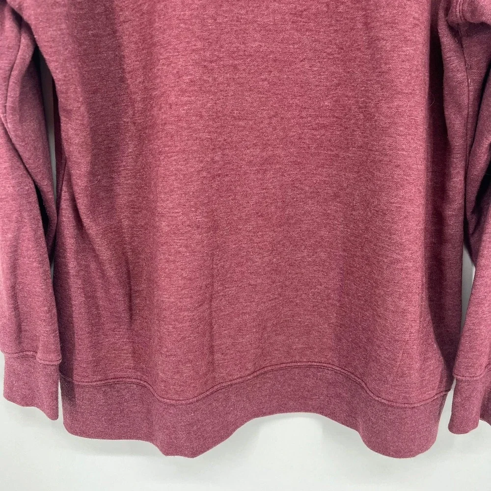 The North Face Mens XXL Burgundy Heathered Pullover Logo Hoodie